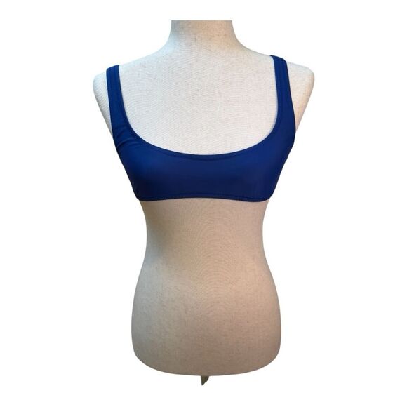 J. Crew Other - NWT J Crew Heritage Royal  Blue ‎ Scoopneck Swimwear Bikini Top Size M